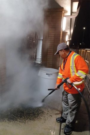 power-washing